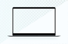 Laptop Pro With Blank Screen For Your Design. Realistic Laptop Mockup. Vector Illustration EPS10