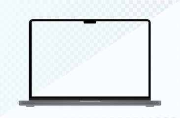 Poster - Laptop pro with blank screen for your design. Realistic laptop mockup. Vector illustration EPS10