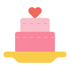 Wall Mural - wedding cake icon