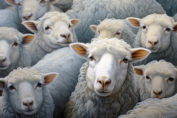 Wall Mural - Sheeps