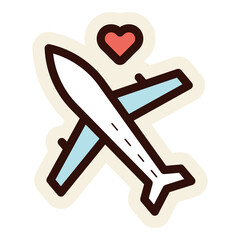 Wall Mural - airplane sticker