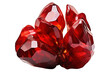 red hyazinth, jacinth, hyacinth, ruby, garnet cutout, png file of isolated cutout precious stone with shadow on transparent background