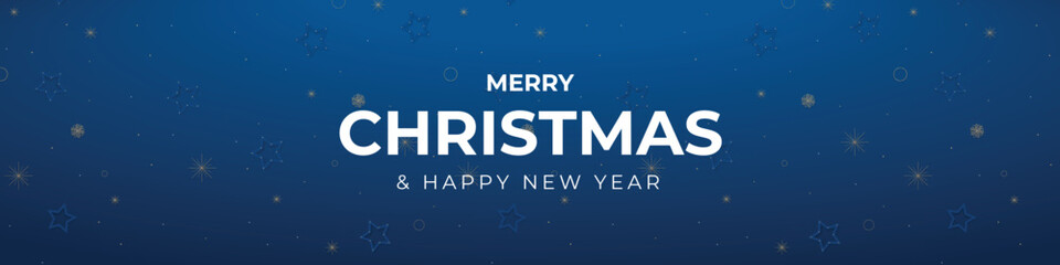 Merry Christmas linkedin banner, cover, header template