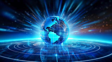 Poster - global internet concept