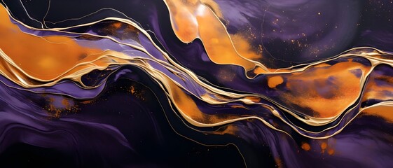 Wall Mural - Abstract marble made in fluid art style with modern color