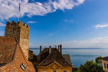 Sticker - Vue sur Neuchâtel depuis le château