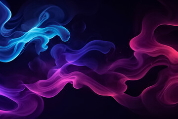 Abstract background with neon colored smoke in the form of waves. Element for design. Decoration for wallpaper desktop, poster, cover booklet	