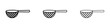 sieve vector thin line icon set. tea or coffee colander vector symbol. flour strainer sign for web ui designs