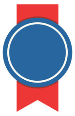 Poster - decorative badge. blank round label. color tag