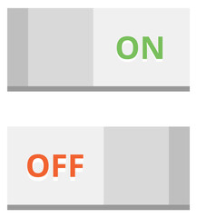 Poster - switching interface eleemnt. on off toggle button
