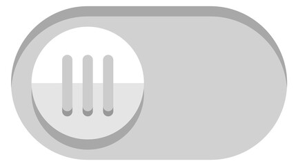 Poster - slider button. user interface control toggle element
