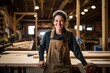 © RPL-Studio - Happy female carpenter at work.