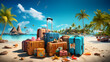 beach travel valise