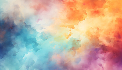  Colorful watercolor painted grunge texture background