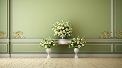 Wall Mural - Whimsical Green Wedding Decor