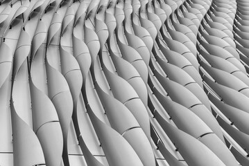 Aufkleber - Exterior of modern architecture. Building abstract background