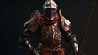 The gallant Spanish knight with his sword and shield generative ai