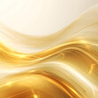 Golden yellow background with waves, beautiful, flowing, gentle, abstract illustrations.