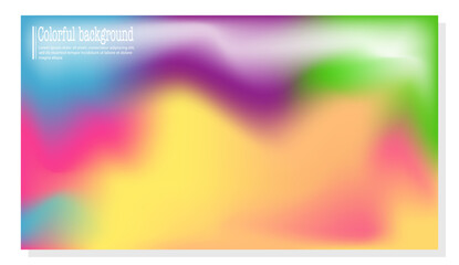 Wall Mural - Colorful gradient. A template with a blurred color background for interior, prints, decorations, creativity and web design. The basis for posters, posters, covers and creative ideas