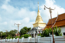 Thai Temple, Pagoda, Lanna Art, Nan City