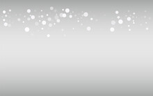 Gray Snow Vector Silver Background. Holiday