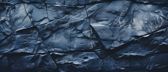 old concrete navy blue wall . dark blue vintage texture background with space for design
