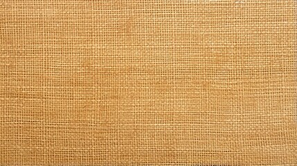 Sticker - Jute hessian sackcloth canvas sack cloth woven texture pattern background in yellow beige cream brown color