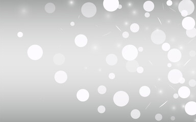 Wall Mural - Light Snowflake Vector Silver Background. Fantasy