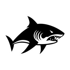 Canvas Print - Shark vector icon