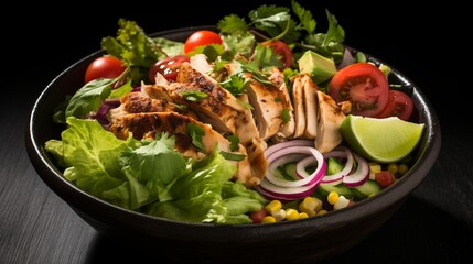 Wall Mural - Rotisserie chicken salad dish