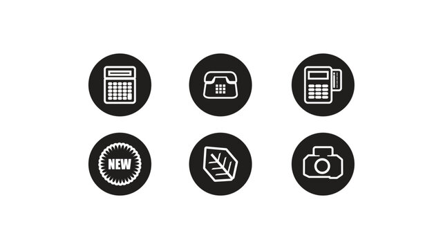 black and white symbol vectors
