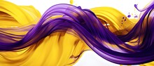 Abstract Fluid Background With Purple And Yellow Colors