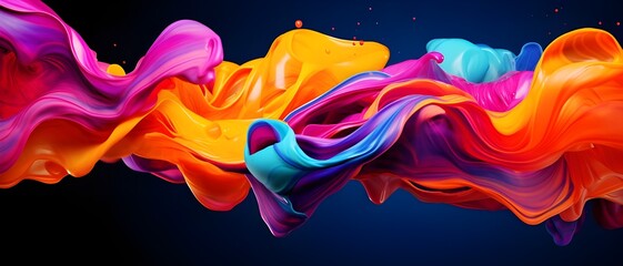 Wall Mural - Abstract colorful fluid background