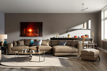 Wall Mural - Living Room Interior Design: Creating a Space for Relaxation and Connection , Inviting Living Room Interior: A Stylish Space to Gather and Unwind , Living Room Interior Trends
