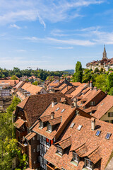 Canvas Print - Dans les rues de la vieille ville de Berne capitale de la Suisse