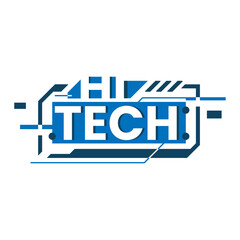 Poster - Hi Tech concept illustration flat design icon vector