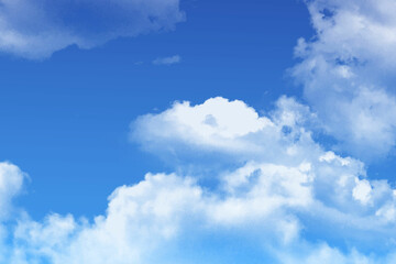 Wall Mural - blue sky with clouds