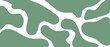 Green abstract blob liquid doodle shape seamless pattern. Trendy minimalist style art background. Modern color wallpaper print backdrop.