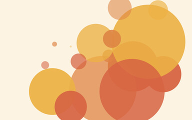 Fototapete - Abstract bright background made of random round shapes of different sizes and transparency. Conceptual technologies. Space for your text. 3D vector illustration.