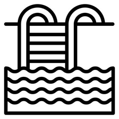 Sticker - Swimming Pool Icon