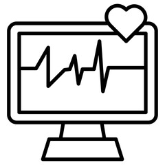 Sticker - Electrocardiogram Icon