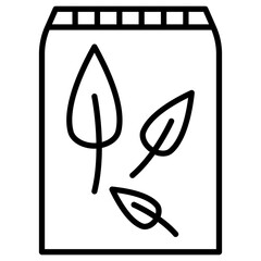 Sticker - herbs bag icon