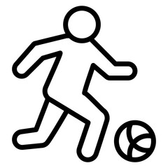 Poster - Football Player Icon