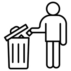 Sticker - Litter Icon