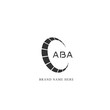 ABA logo. A B A design. White ABA letter. ABA, A B A letter logo design. Initial letter ABA linked circle uppercase monogram logo.