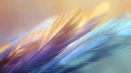 Purple feather graphic poster web page PPT background