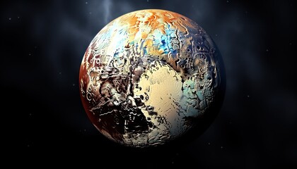 Wall Mural - pluto,planet photo in outer space, solar system