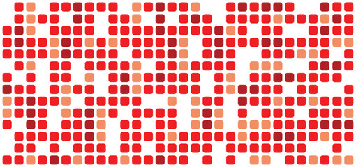 Poster - Red pixel background on white background – stock vector