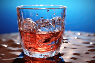 Aufkleber - A glass filled with liquid sitting on top of a table. This versatile image can be used for various purposes.
