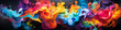 3D Abstract art, liquid colour mix, abstract art background wallpaper
